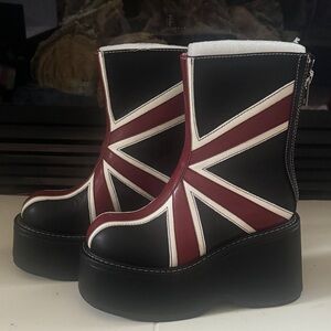 Cool Britannia Wedge Boots